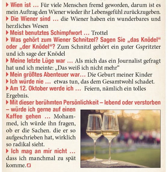 FPÖ Wien-Spitzenkandidat Dominik Nepp im "Heute"-Wordrap.