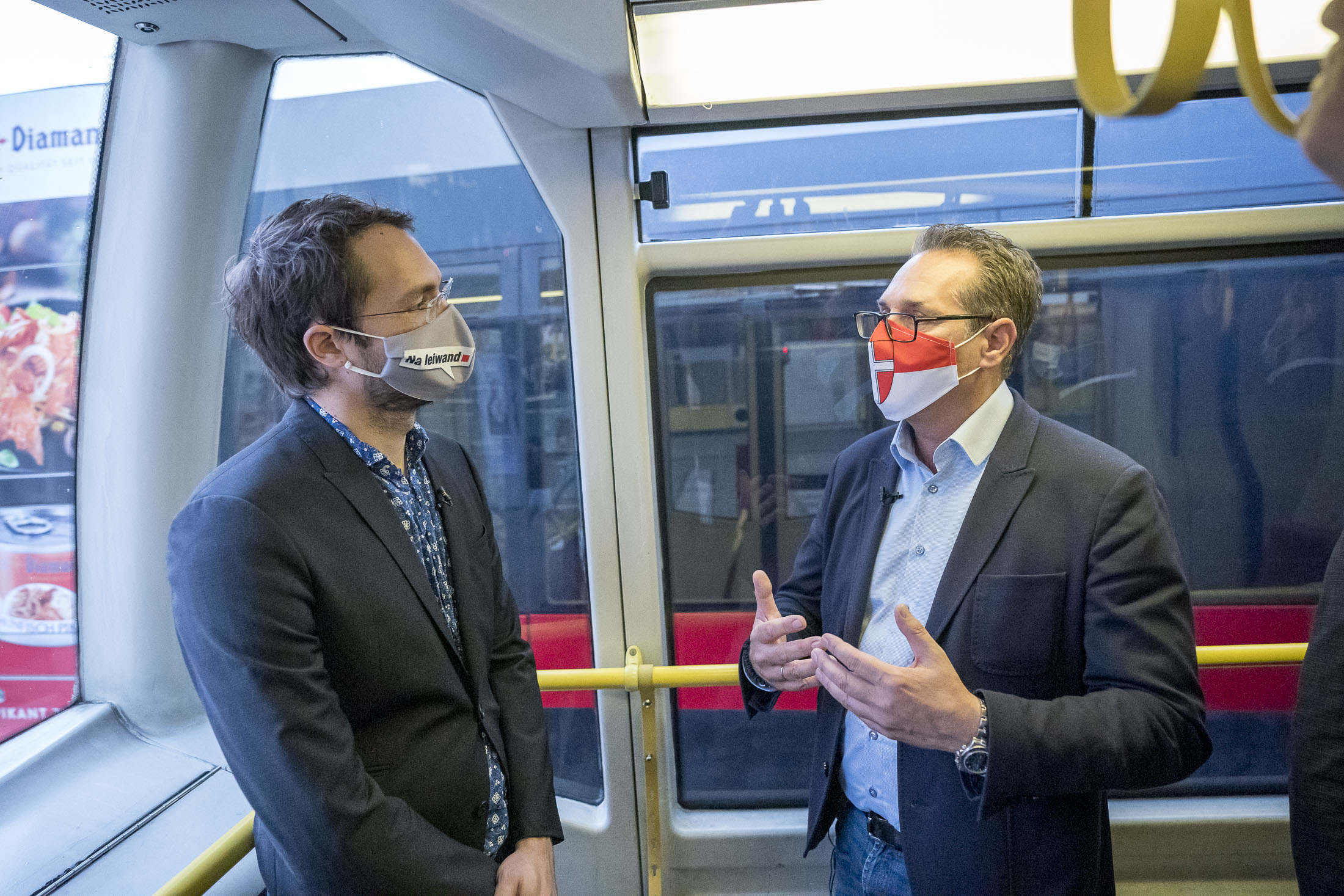 Heinz-Christian Strache im Gespräch mit "Heute"-Redakteur Mathias Klein.