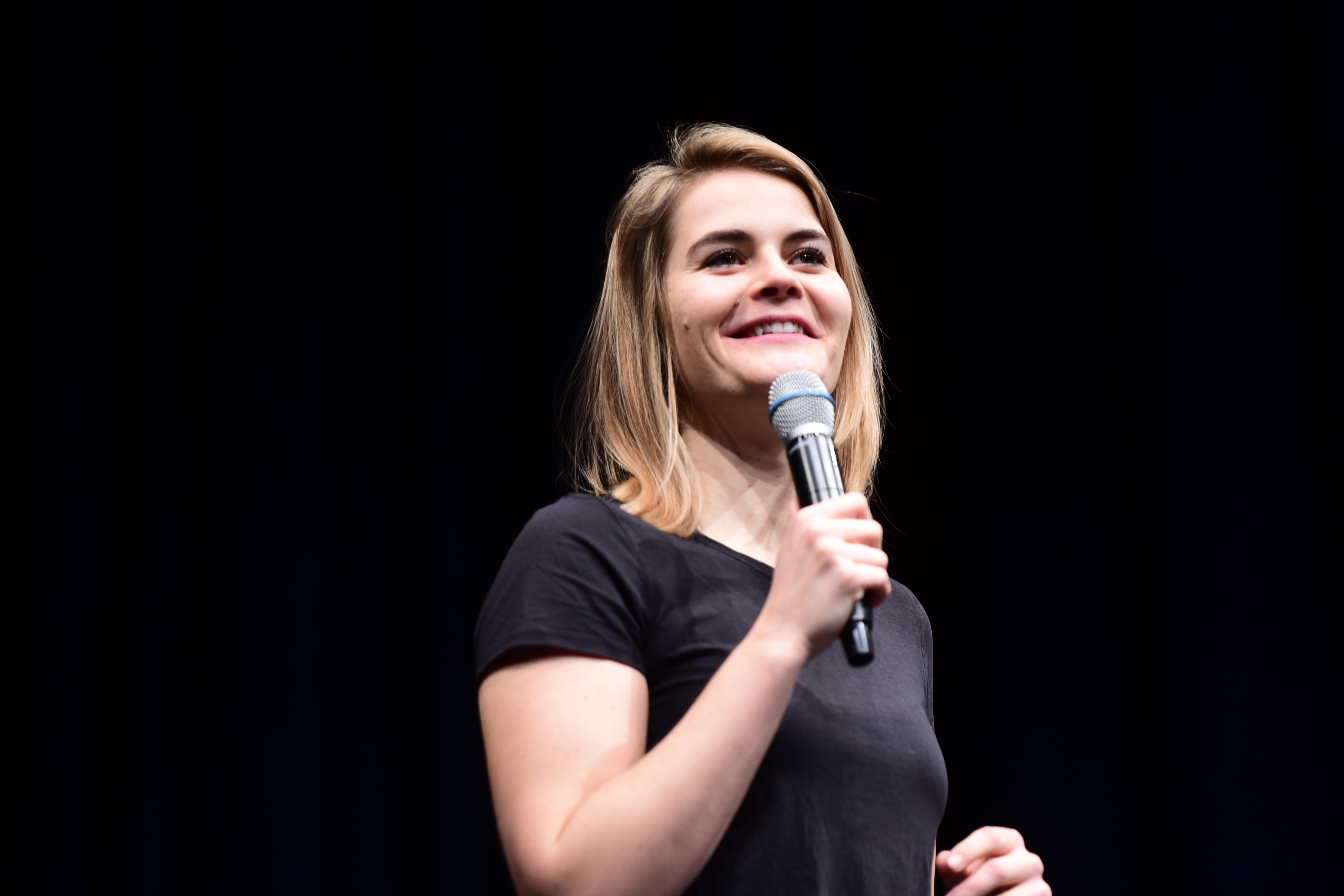 Hazel Brugger freut sich über Nachwuchs.