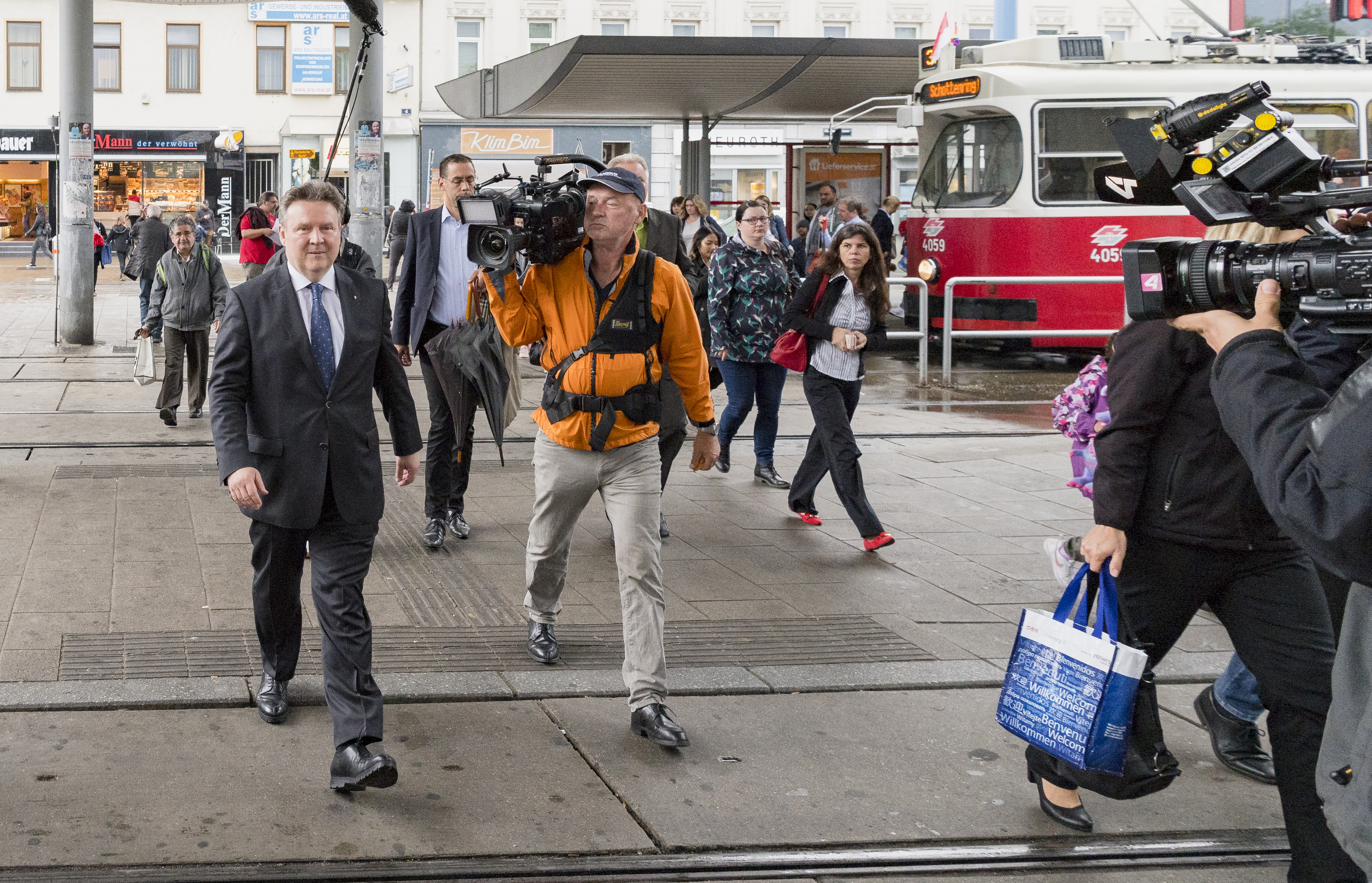 Michael Ludwig am Franz-Jonas-Platz 2018