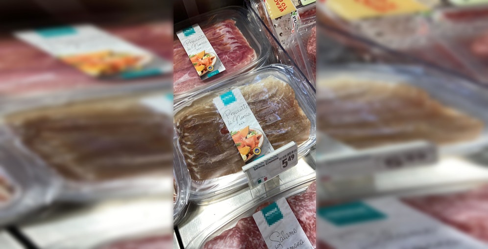 Dieser Schinken sieht nicht mehr ganz so frisch aus.