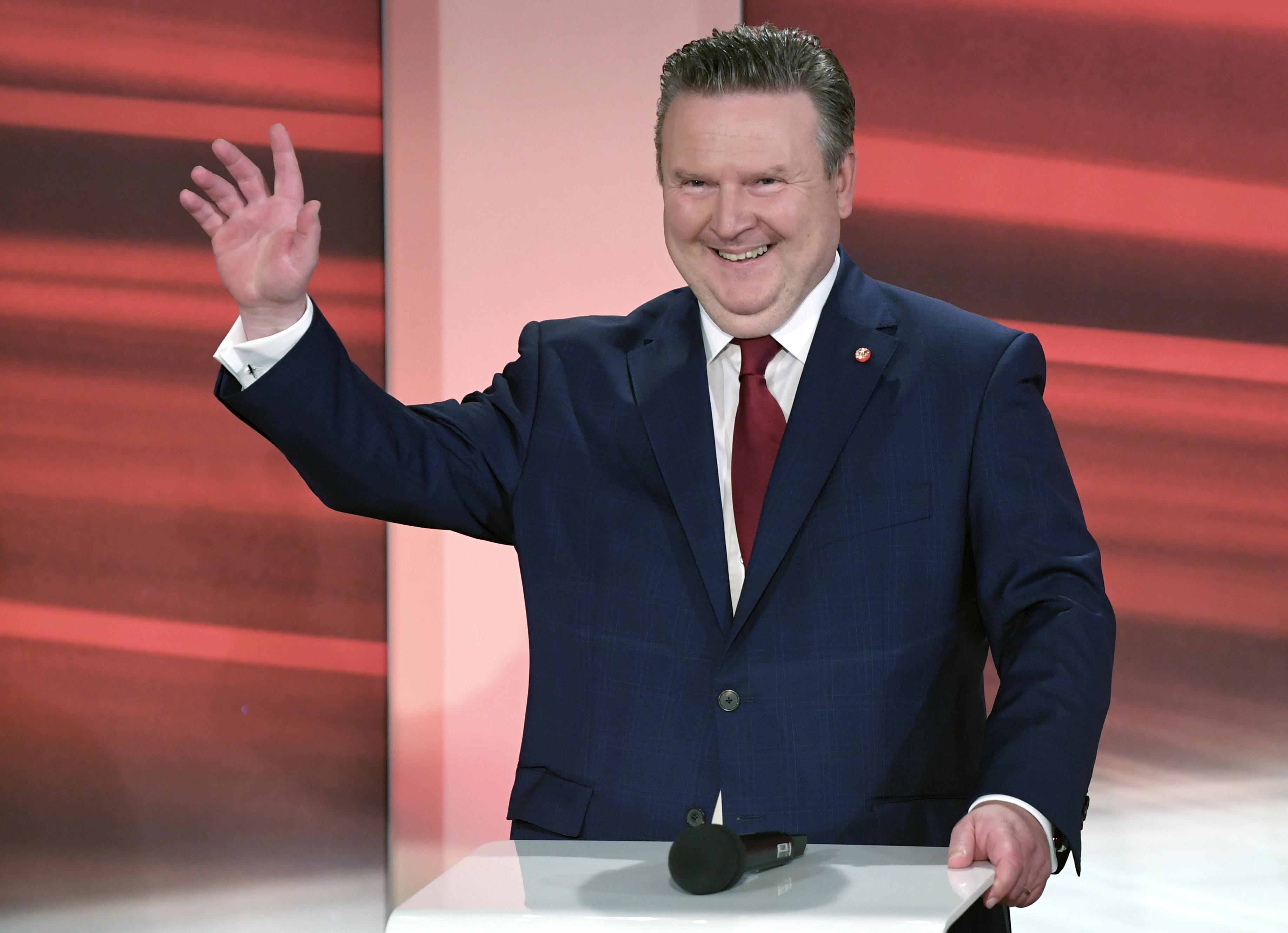 Michael Ludwig (SPÖ) am 11. Oktober 2020 bei einer TV-Diskussion im Rahmen der Gemeinderats- und Landtagswahl in Wien