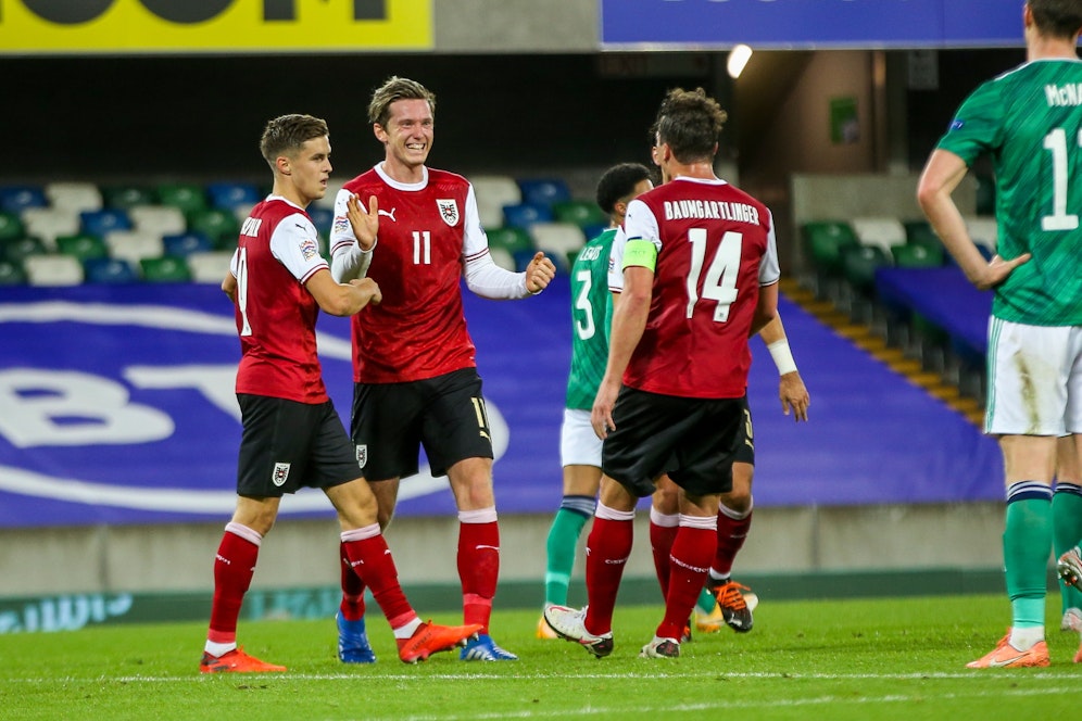 Michael Gregoritsch trifft zum 1:0