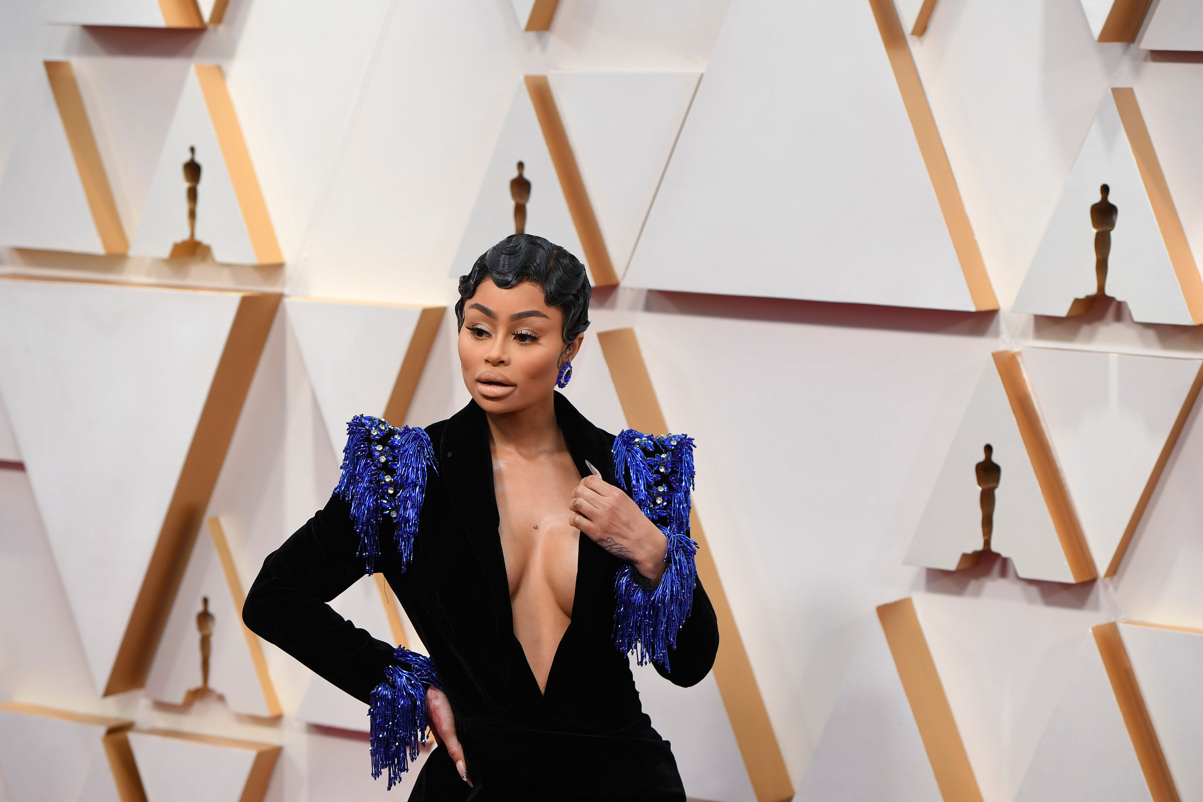 Zwar lässt <strong>Blac Chyna</strong> am Roten Teppich schon tief blicken, ihre Freizügigkeit macht sich für das Model aber erst auf der 