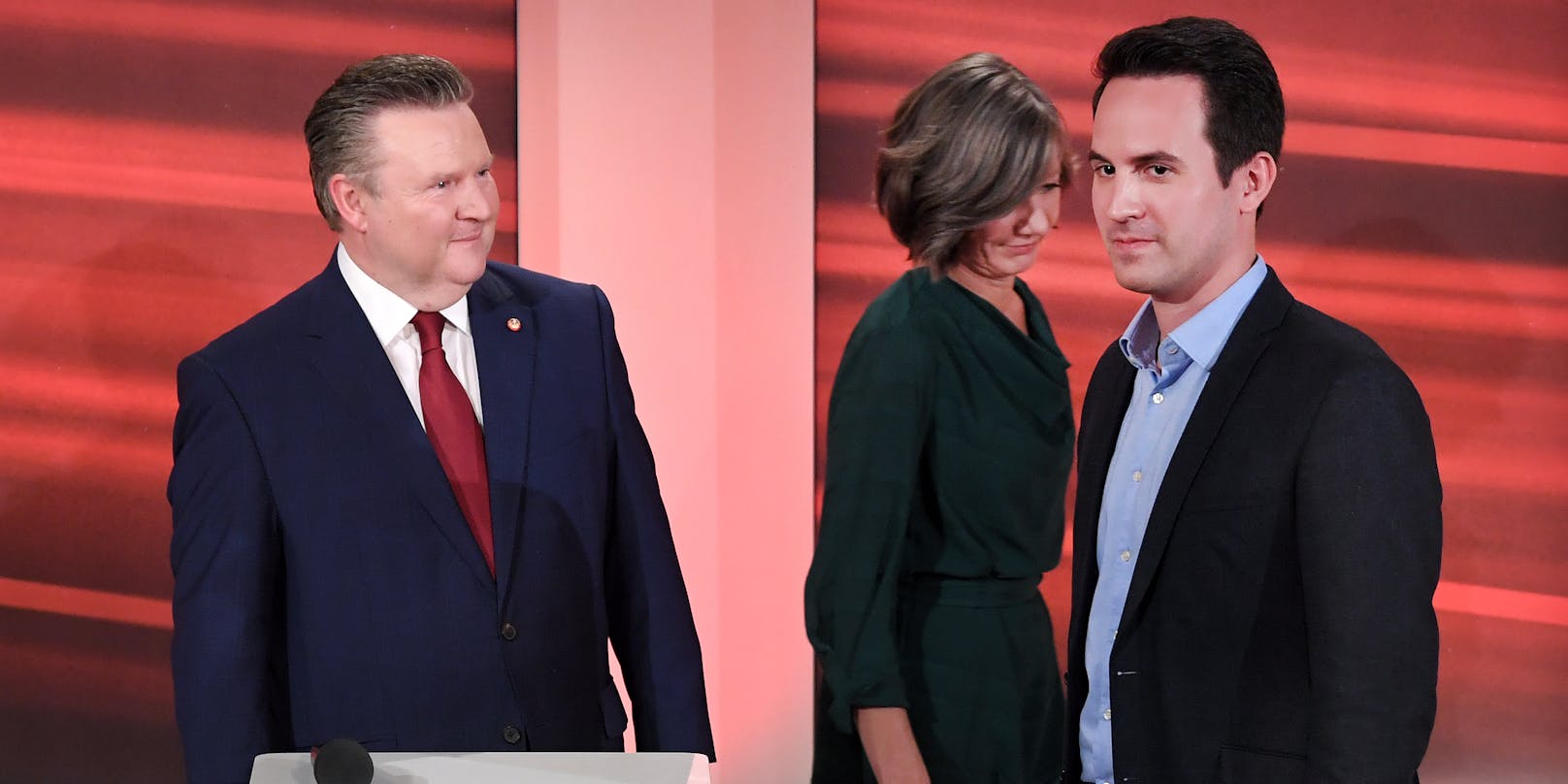 SPÖ-Bürgermeister Ludwig und Neos-Kandidat Wiederkehr
