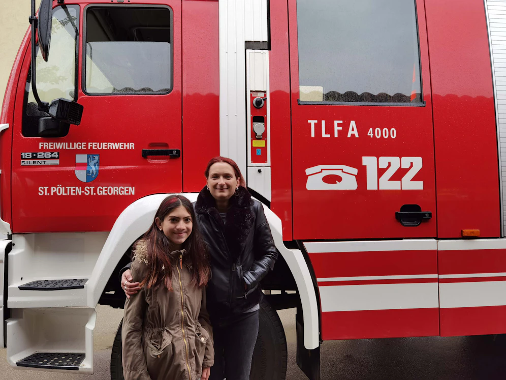 Celina M. und die stolze Mutter Claudia