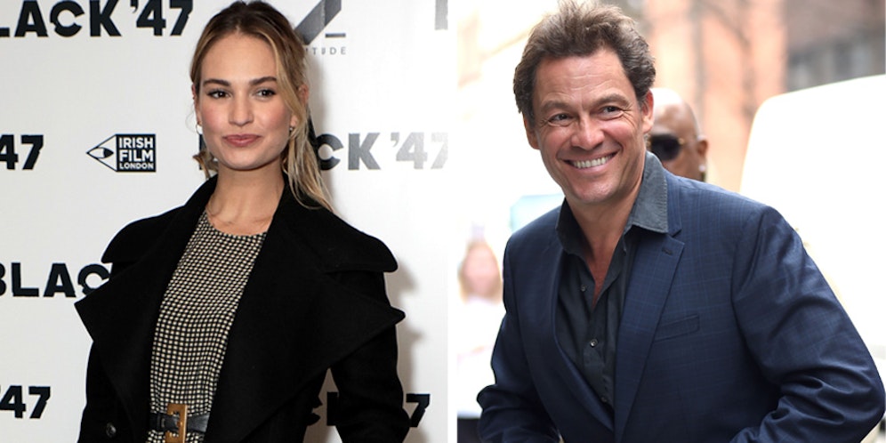 Zwischen <strong>Lily James</strong> und <strong>Dominic West</strong> sollen sich abseits ihrer Dreharbeiten in Rom in eine verbotene Affäre gestürzt haben. 