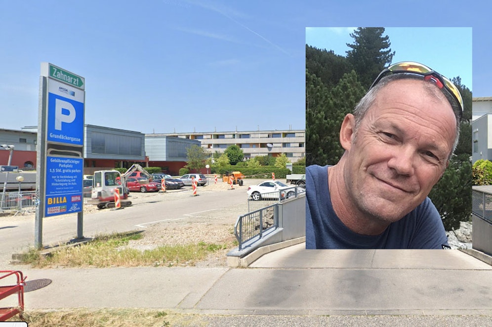 Andreas H. erhielt am Parkplatz Grundäckergasse (Favoriten) eine Parkstrafe.