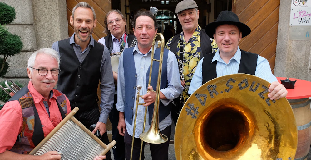 Dixieland meets Klezmer: NEW OHR LINZ treten am 15.11. im Wiener METROPOL&nbsp; im Rahmen des 17. KlezMORE Festivals 2020 auf.