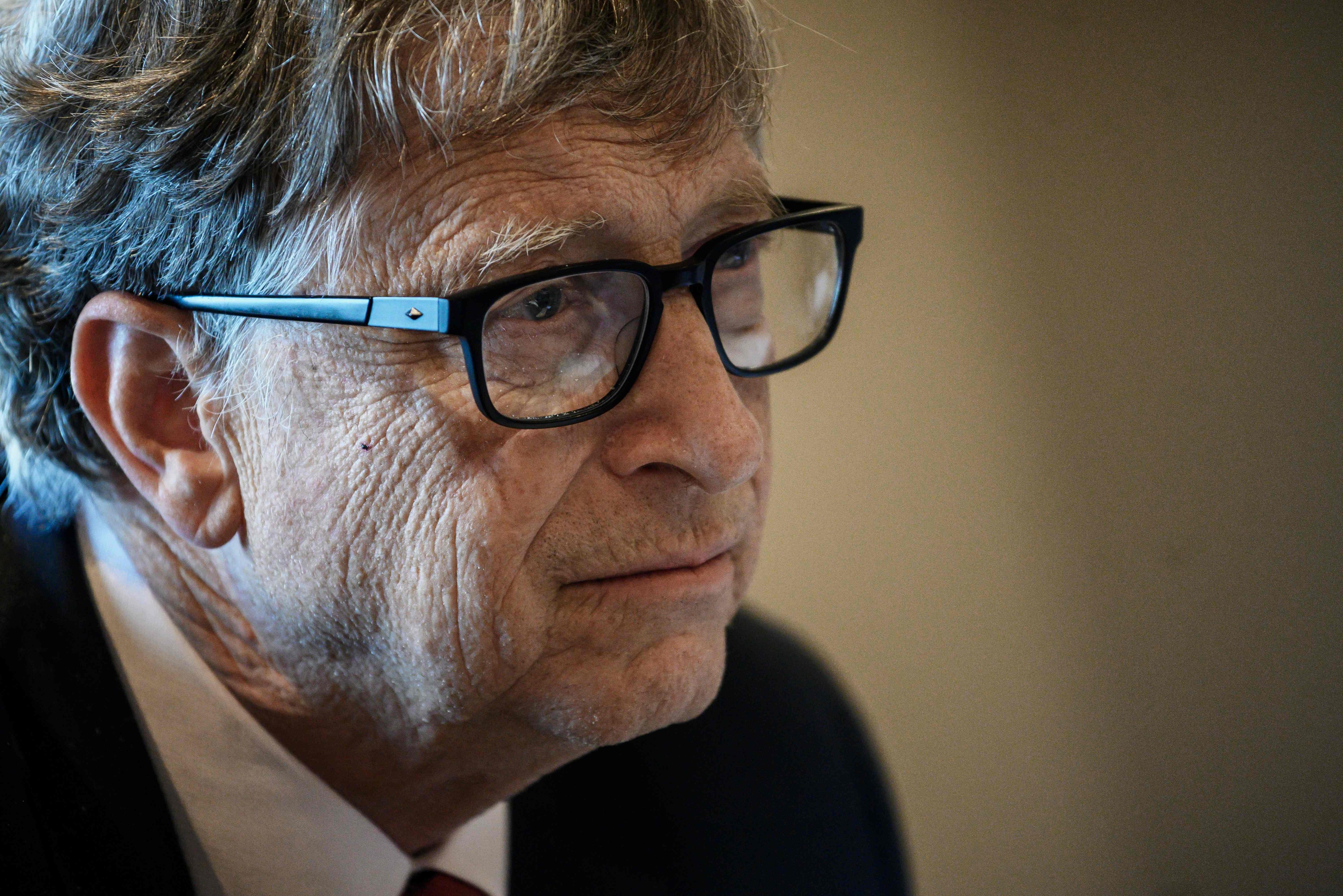Microsoft-Gründer Bill Gates bei einer Konferenz in Paris, 2019