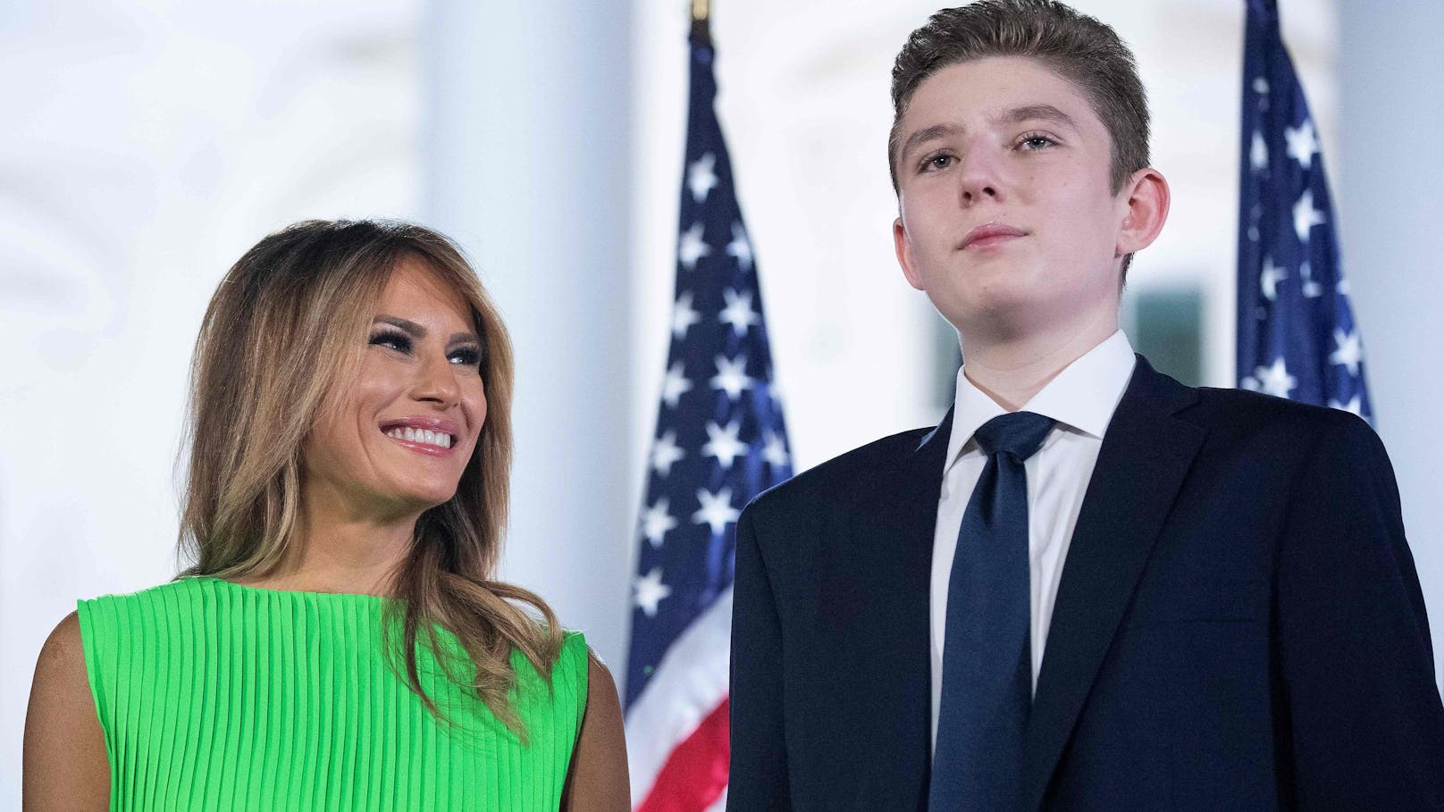 Ein Nachzügler ist Barron Trump – er ist 18 Jahre alt.