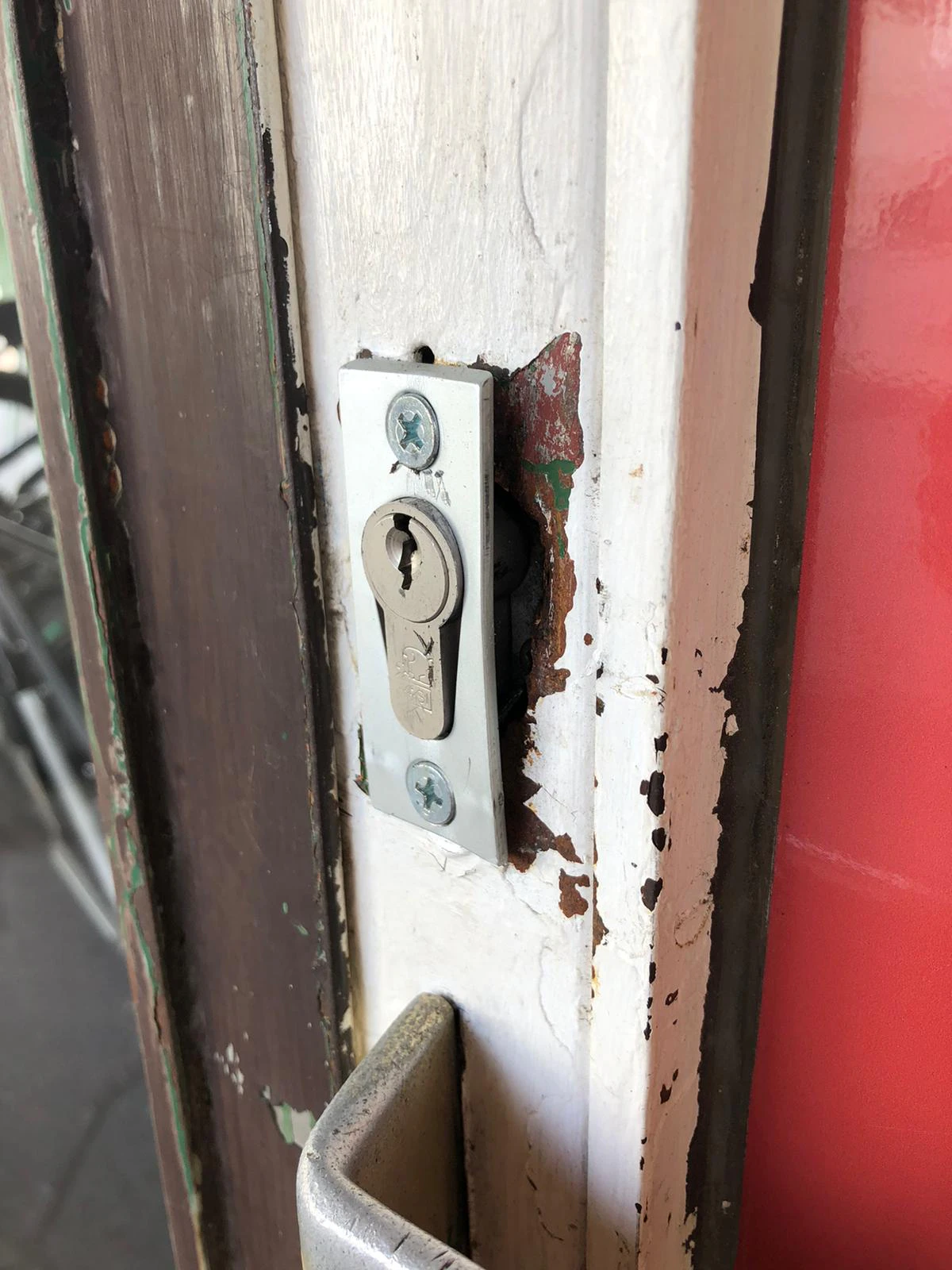 Das ramponierte Schloss am Donnerstag.