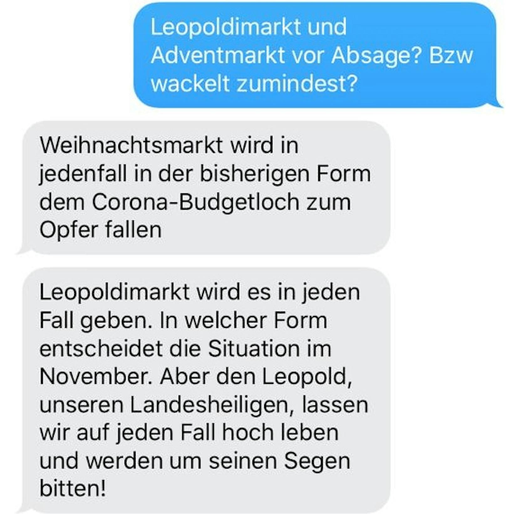 Im Mai zeigte sich Bürgermeister Stefan Schmuckenschlager noch optimistisch bezüglich des Leopoldikirtags.