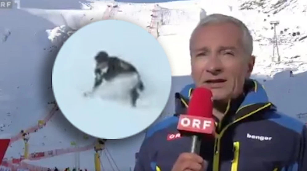 Rainer Pariasek kommentiert den Abflug seines Ton-Mannes.