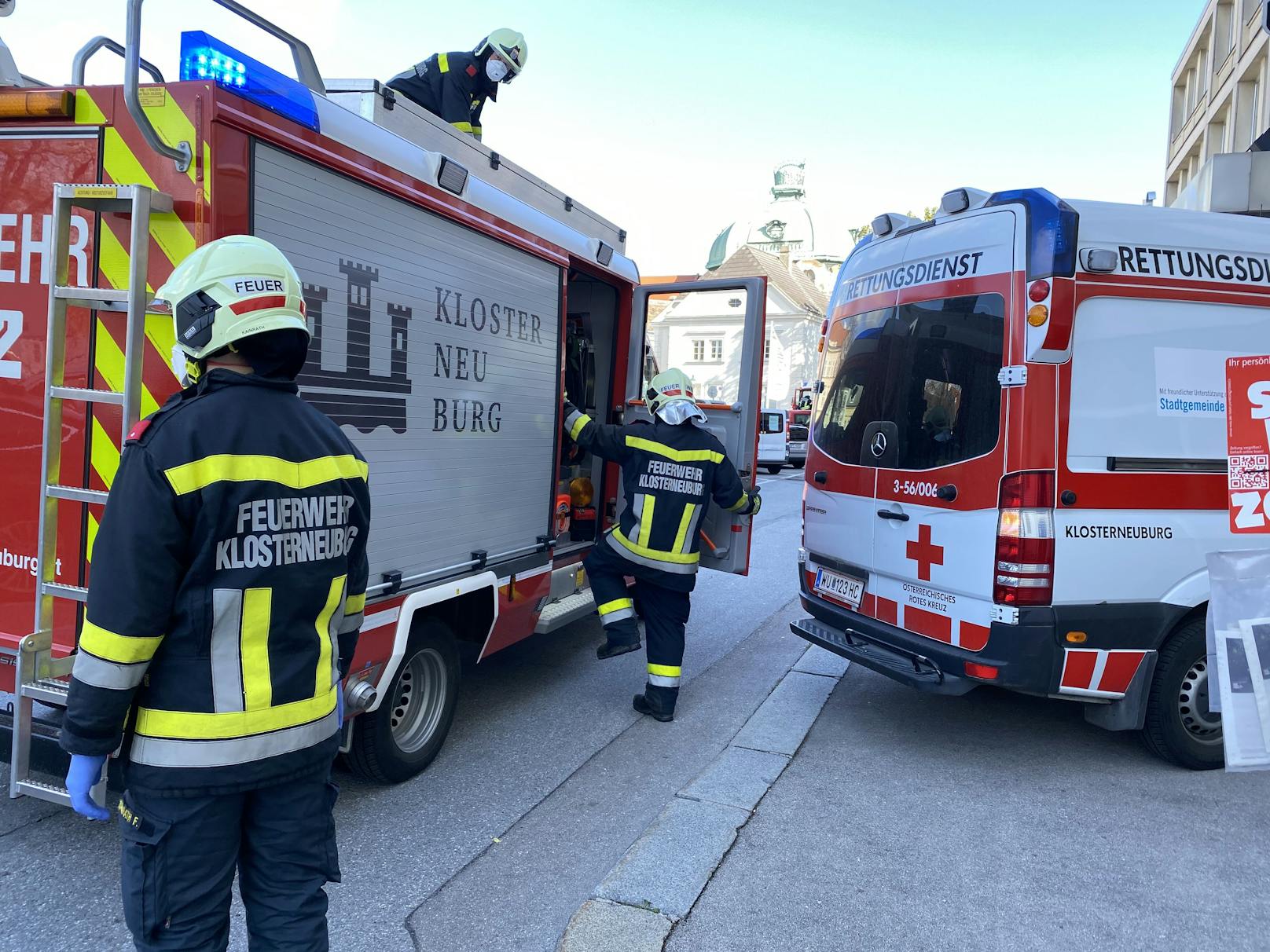 Feuerwehr rettet Patienten in Klosterneuburg