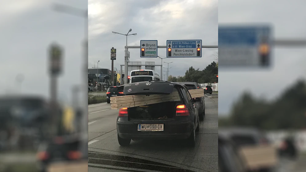 Ein VW-Golf-Fahrer sparte sich die Transportsicherung