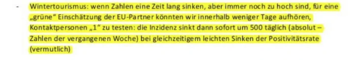 In einem internen Strategie-Papier fordert Gerry Foitik, keine K1-Kontaktpersonen mehr zu testen, um den Wintertourismus anzukurbeln.