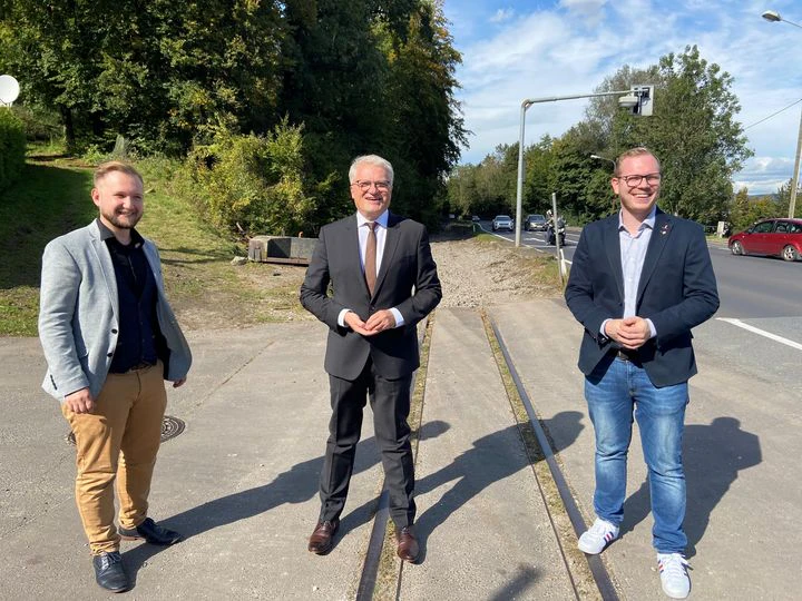 v.l.n.r. Daniel Höllinger, Klaus Luger, Michael Mollner