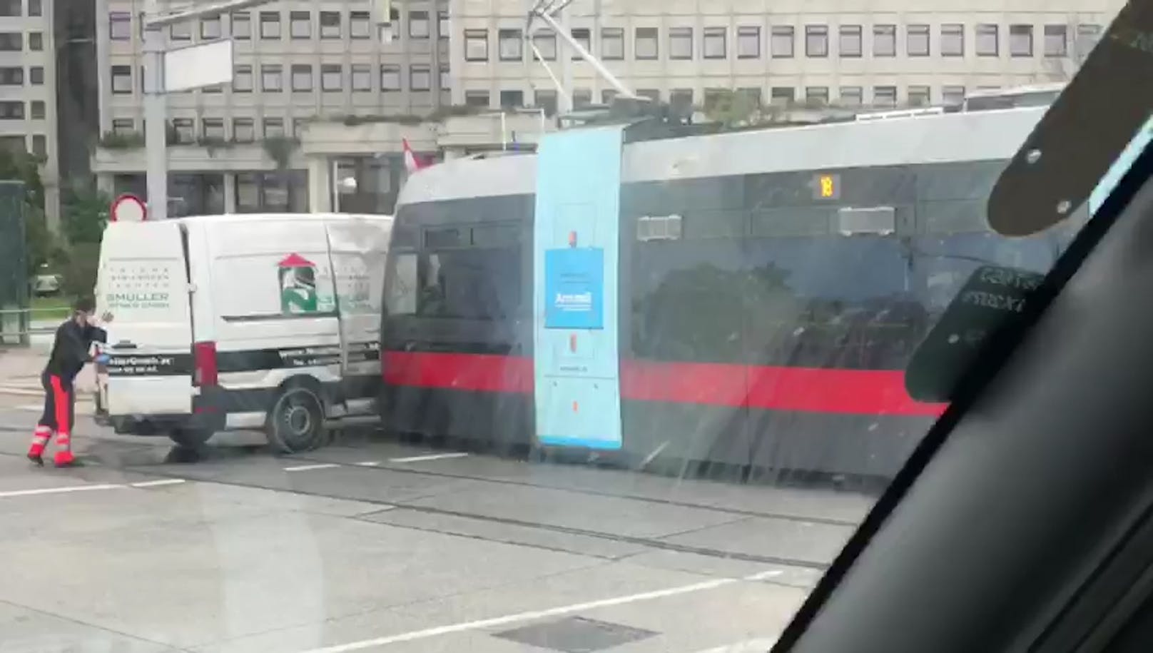 Crash am Landstraßer Gürtel in Wien