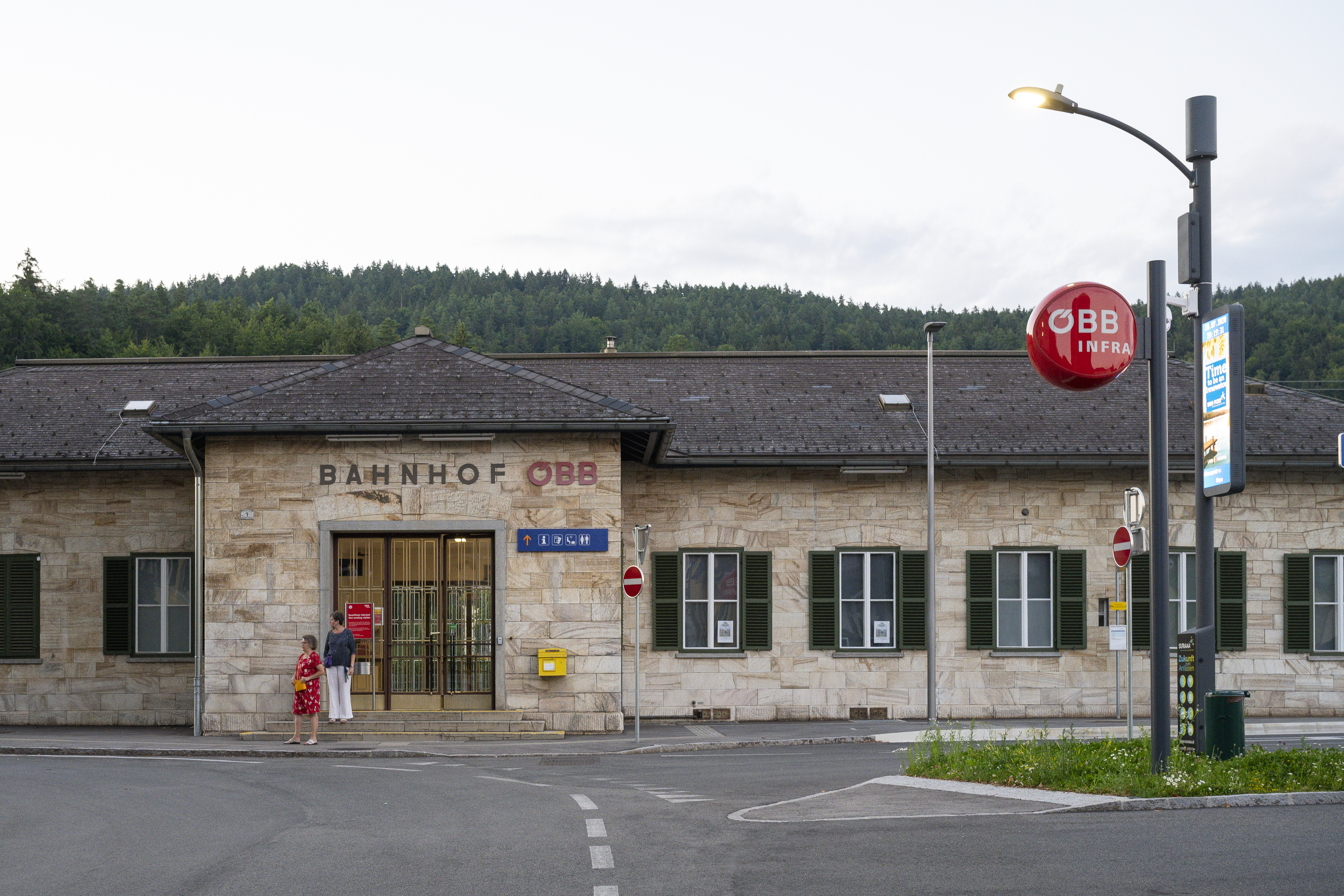 Der Pörtschacher Bahnhof.