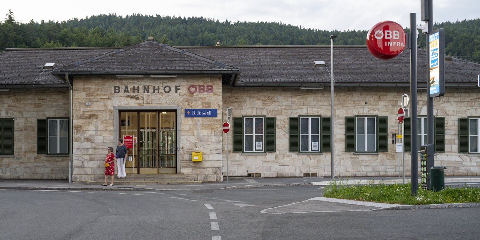 Der Pörtschacher Bahnhof.