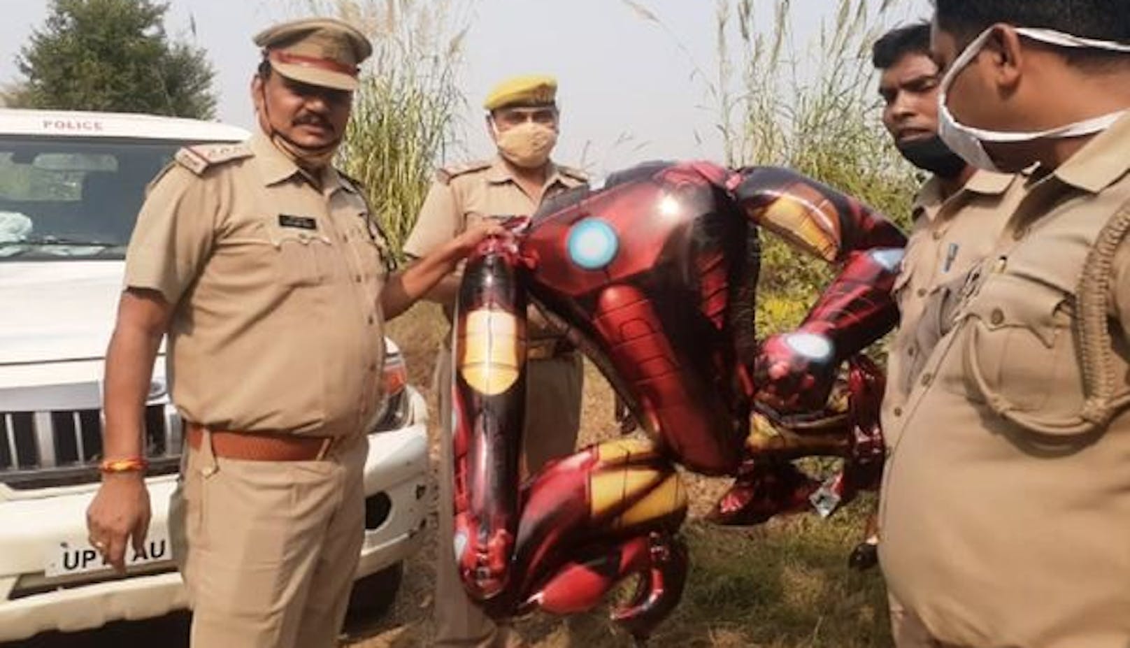 Der "Außerirdische" war in Wirklichkeit ein "Iron Man"-Luftballon