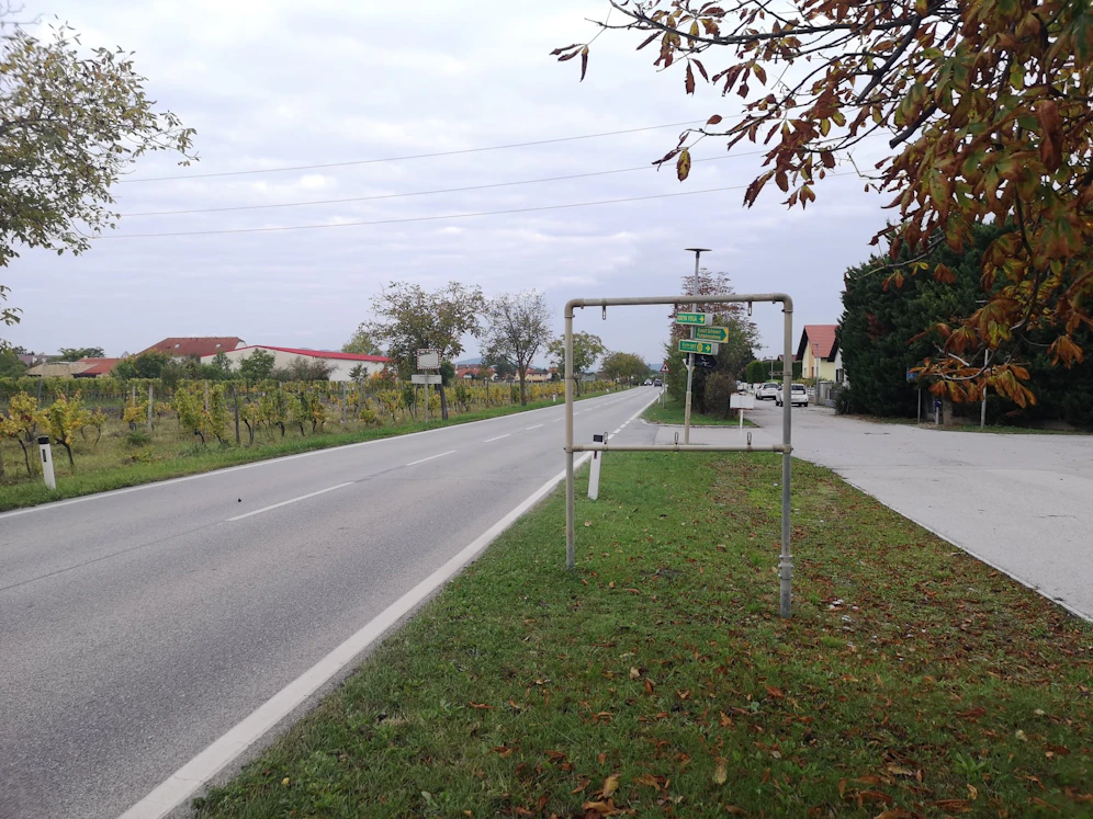Auch die Ortstafel von Tattendorf ist weg.