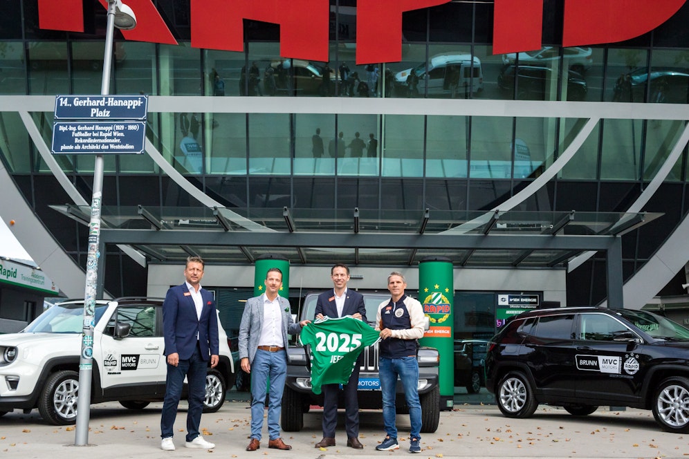 Die neuen Dienstautos für Rapid. 