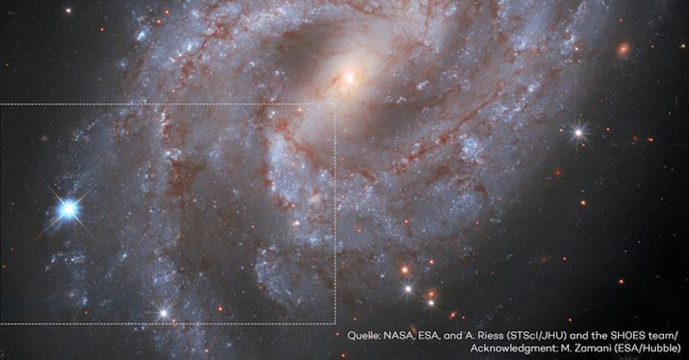 So sieht es aus, wenn ein Stern explodiert.