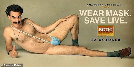 Offizielles Filmplakat für Borat 2 auf Amazon Prime