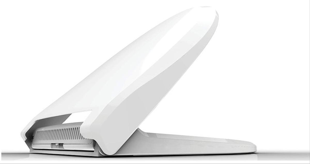 Im hinteren Teil des Rings befindet sich eine Lüftung mit Filter.