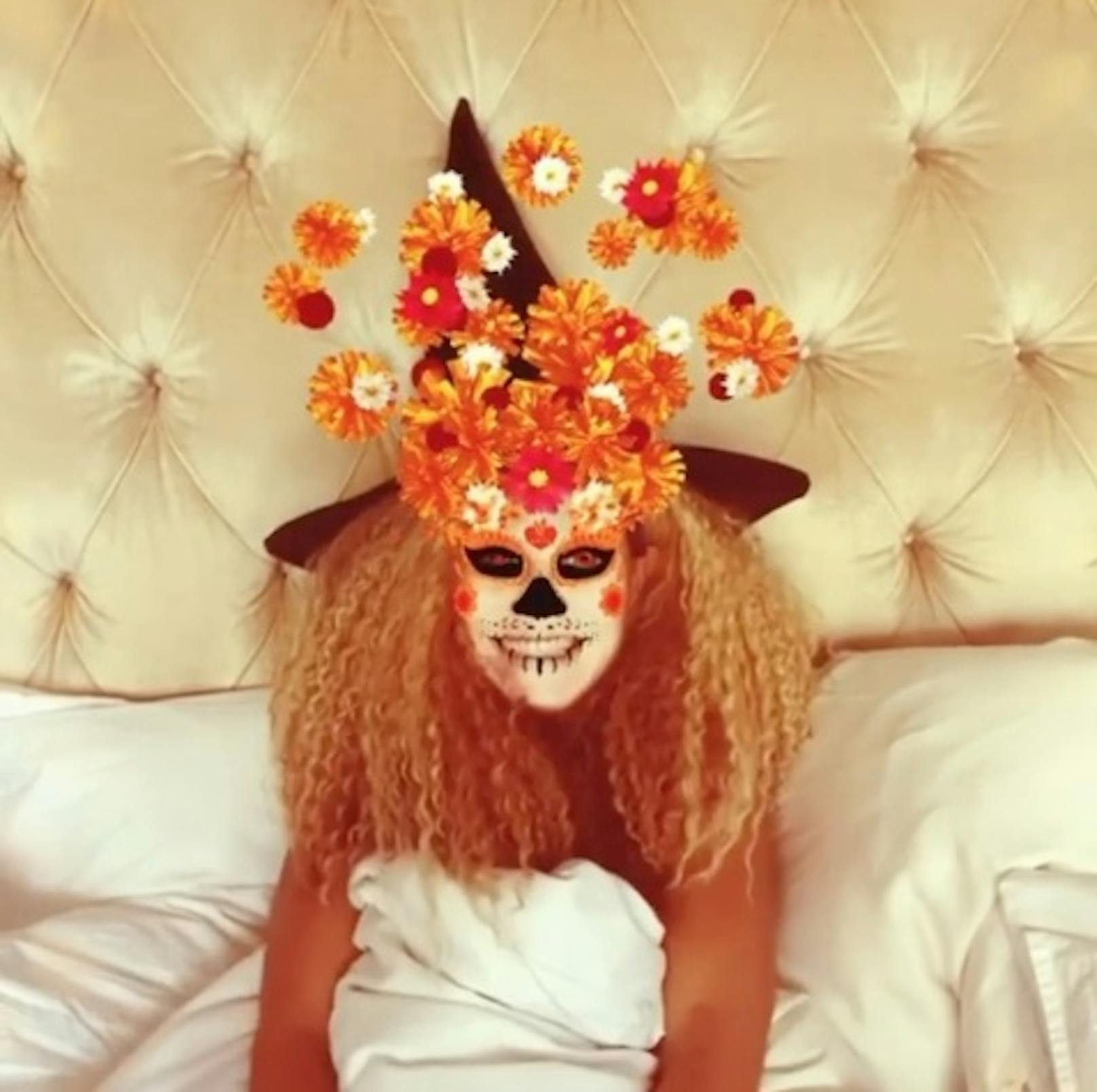 Heidi Klum verbrachte Halloween heuer zuhause. Ihre legendäre Halloween-Party musste aufgrund der Corona-Pandemie ausfallen.&nbsp;