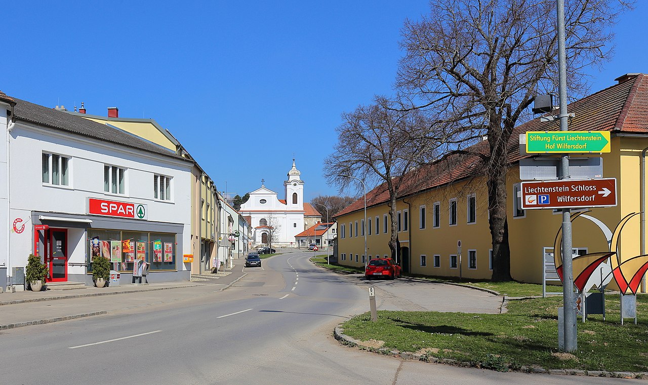 Symbolfoto vom Wilfersdorfer Ortszentrum.