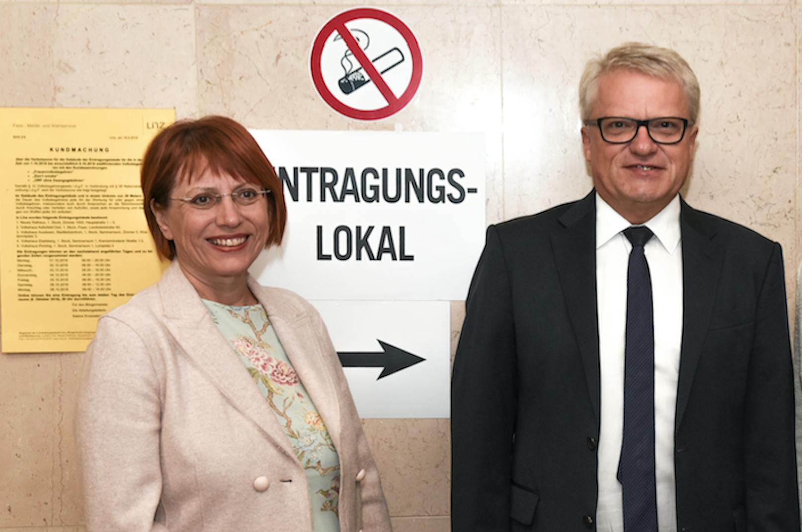 Regina Fechter und Klaus Luger von der Linzer SPÖ befinden sich in Quarantäne.