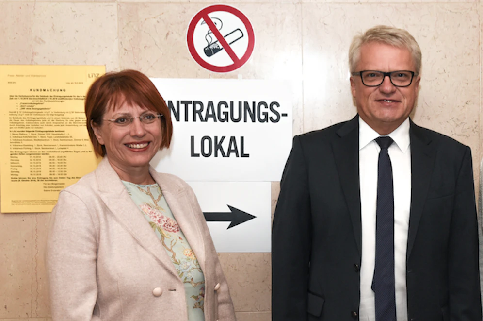 Regina Fechter und Klaus Luger von der Linzer SPÖ befinden sich in Quarantäne.