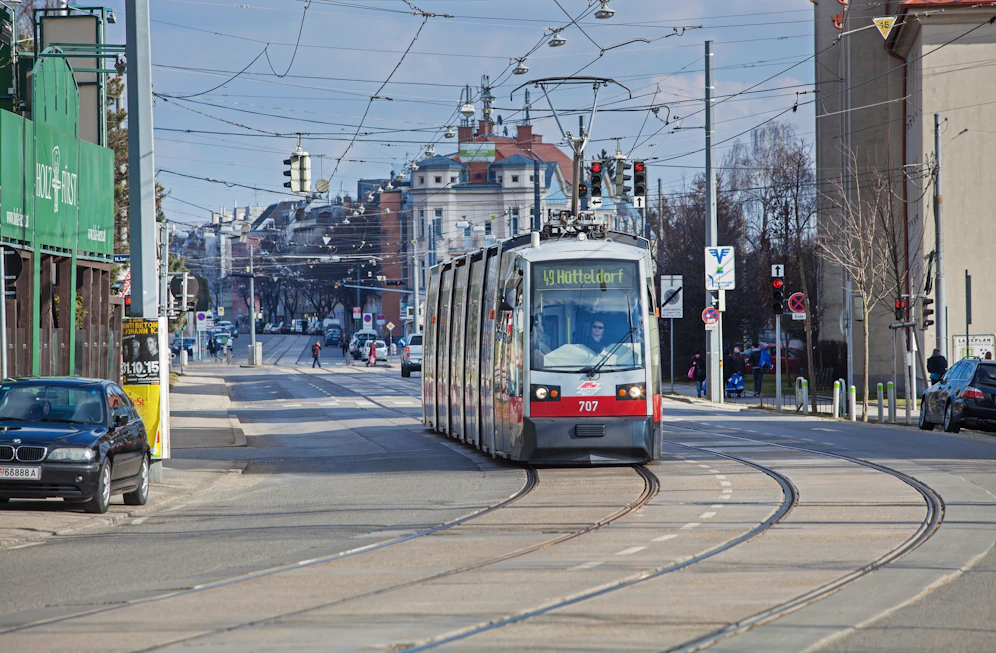 Die Bim-Linie 49 fährt nur zwischen Hütteldorf und Breitensee.
