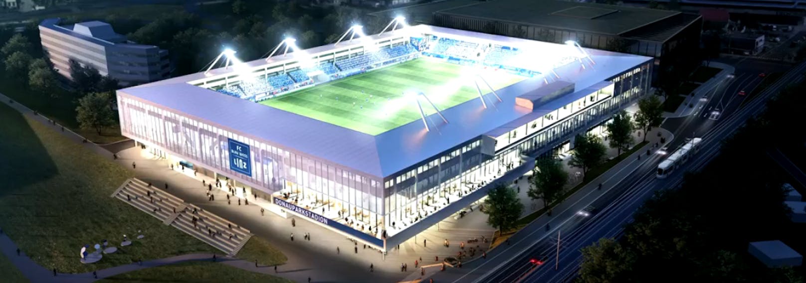 So soll das neue Donauparkstadion aussehen.