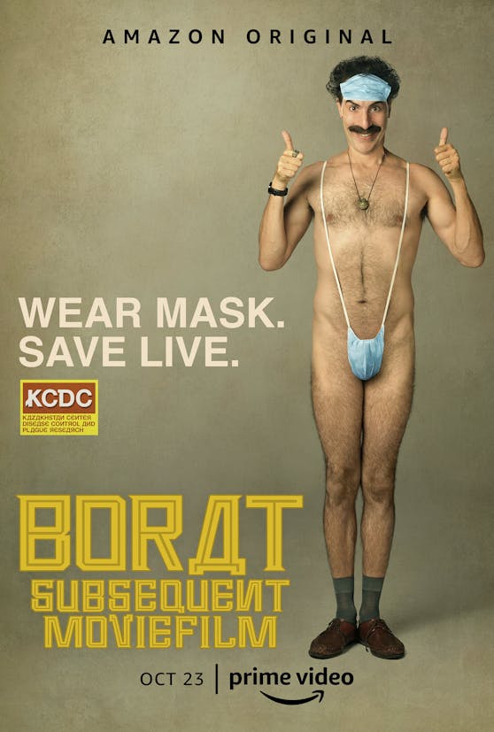 Das offizielle Filmplakat für "Borat Subsequent Moviefilm"