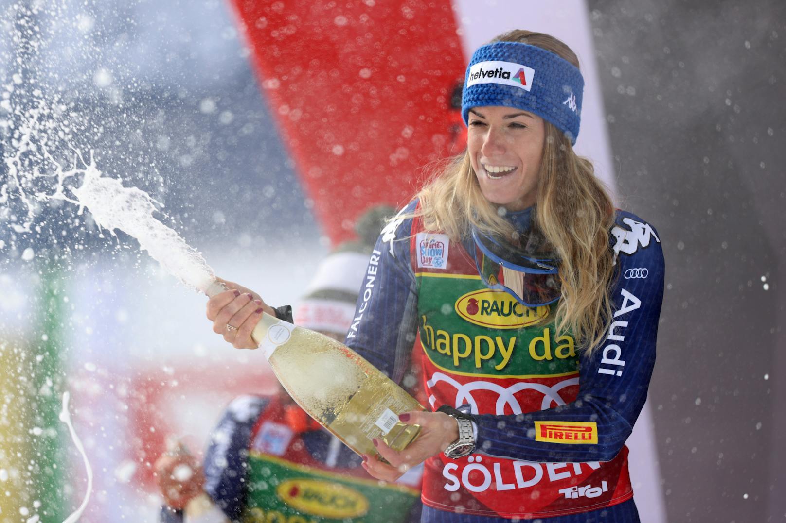 Den Sieg eroberte Marta Bassino (It) – vor Landsfrau Federica Brignone und Petra Vlhova (Svk).