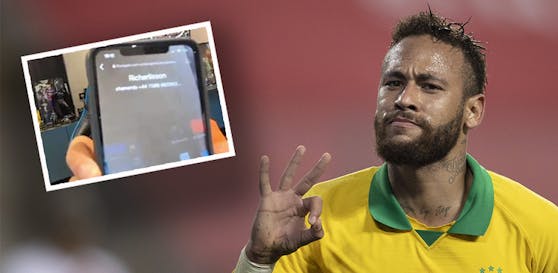 Neymar verrät die Nummer von Everton-Star Richarlison. 