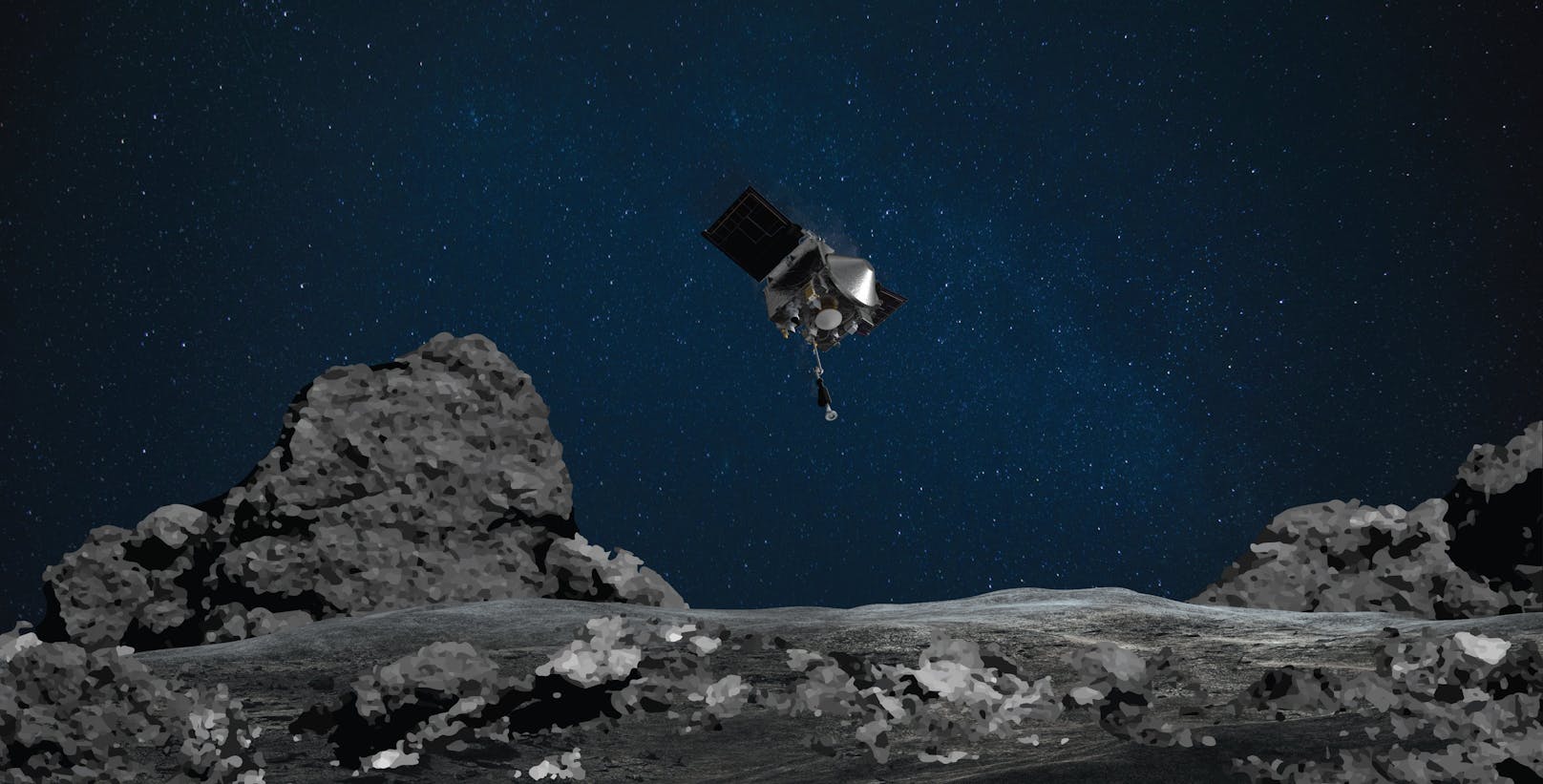"Die Sonde hat all das gemacht, was sie machen soll": Die Osiris Rex nähert sich dem Asteroiden Bennu.