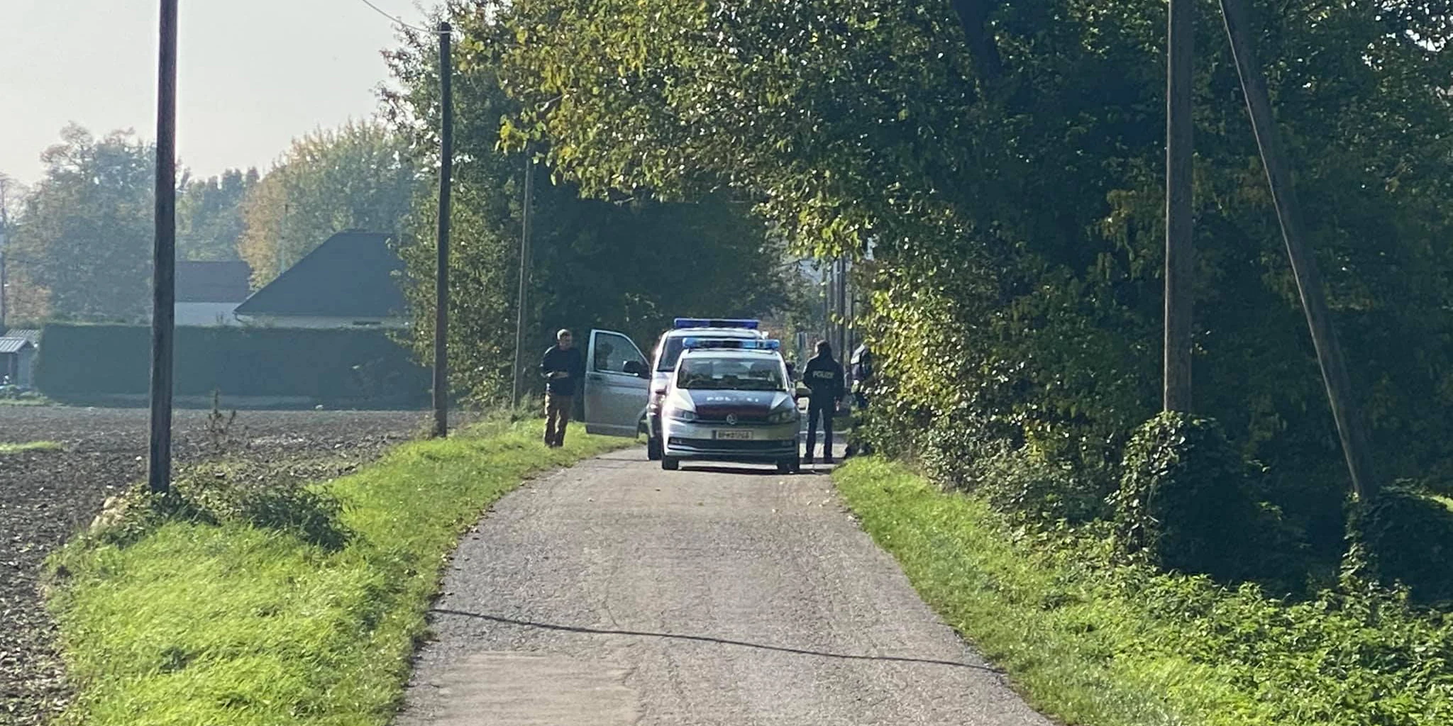 Die Polizei vor Ort.