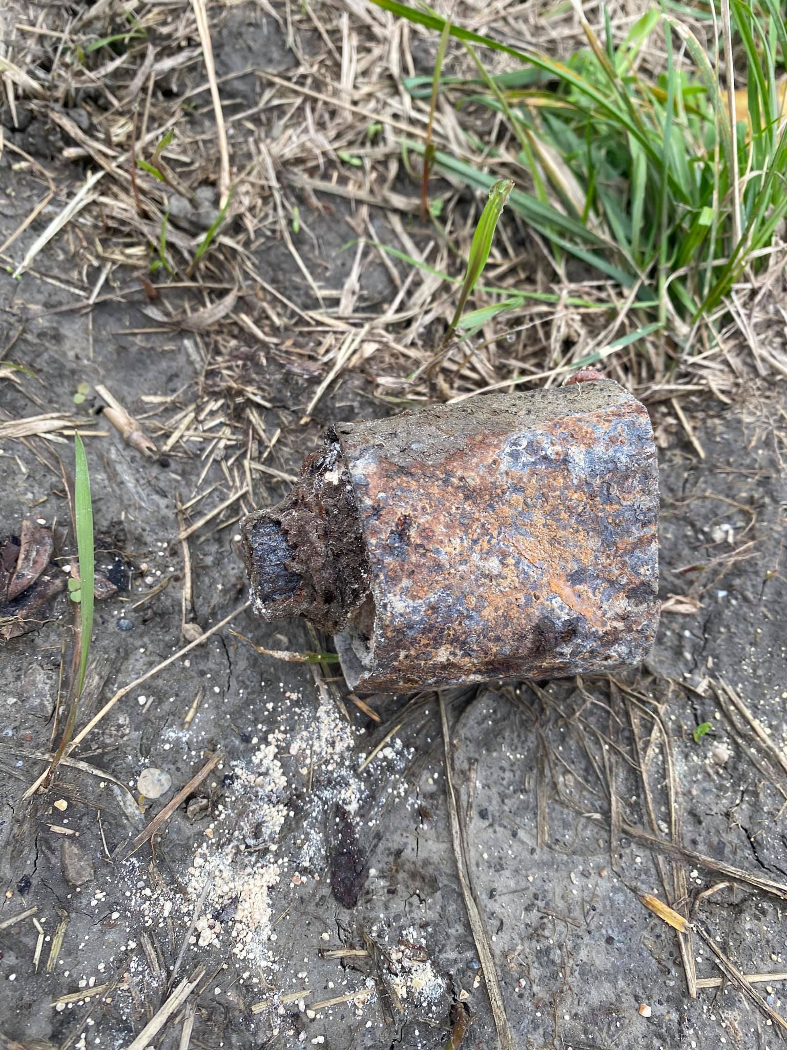 Ein Spaziergänger fand die Granate.