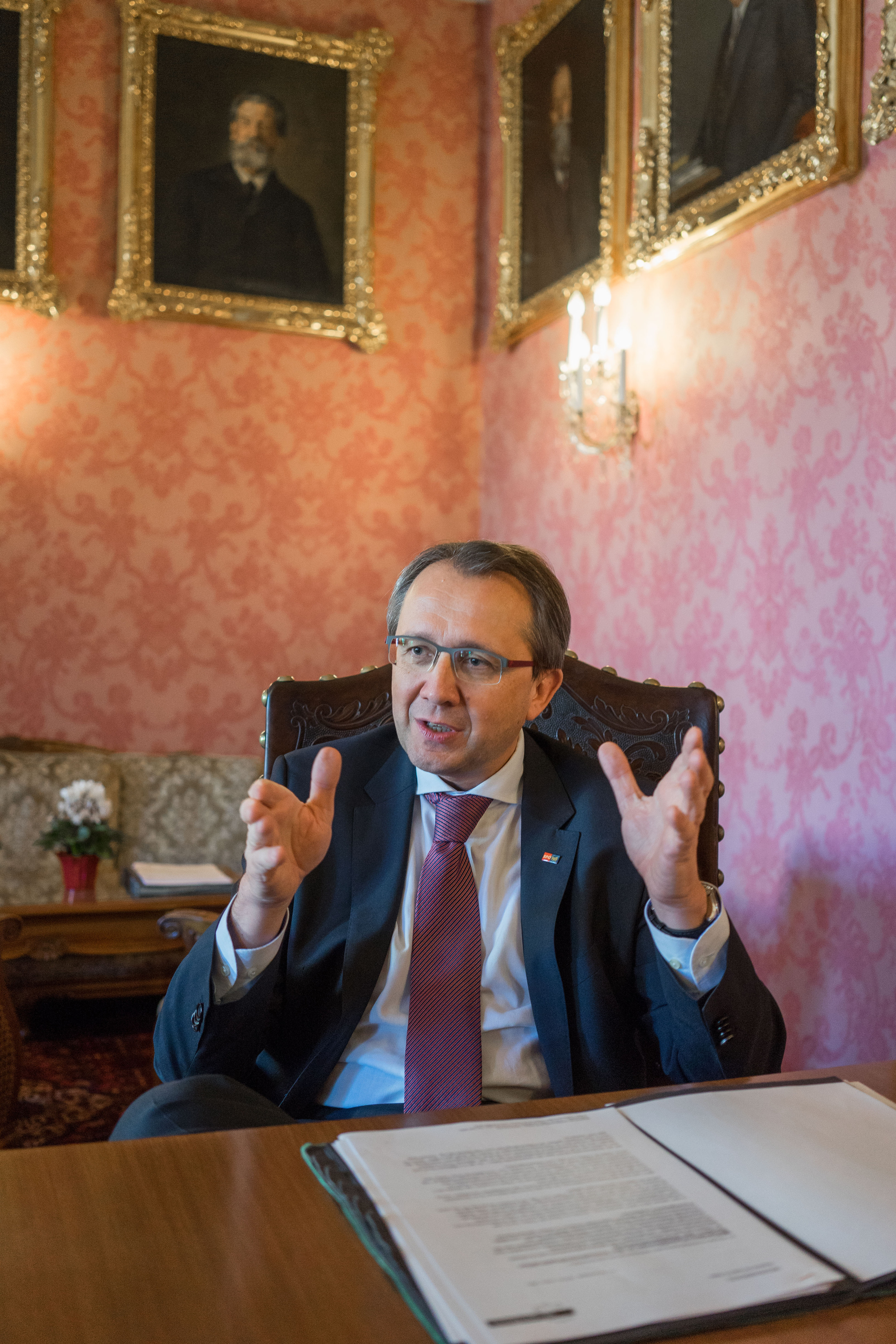 Matthias Stadler im Rathaus.