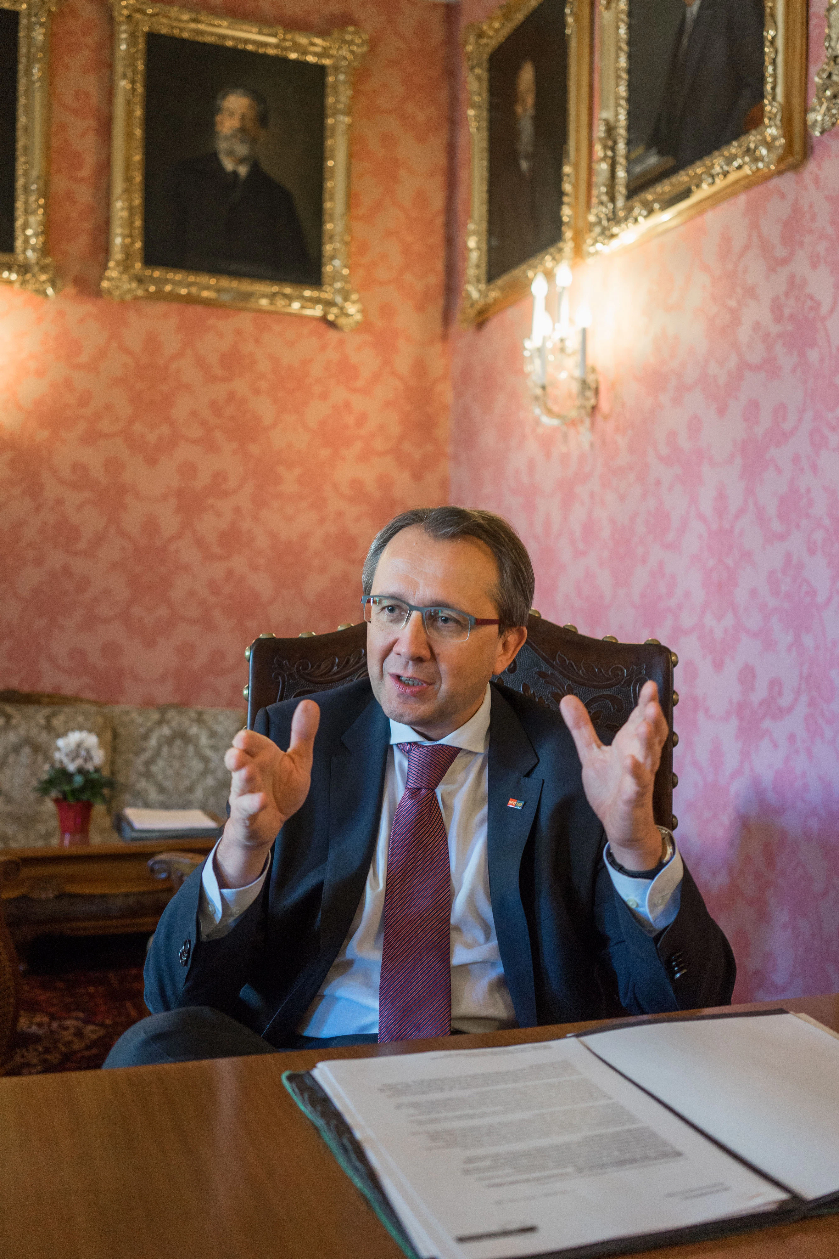 Matthias Stadler im Rathaus.