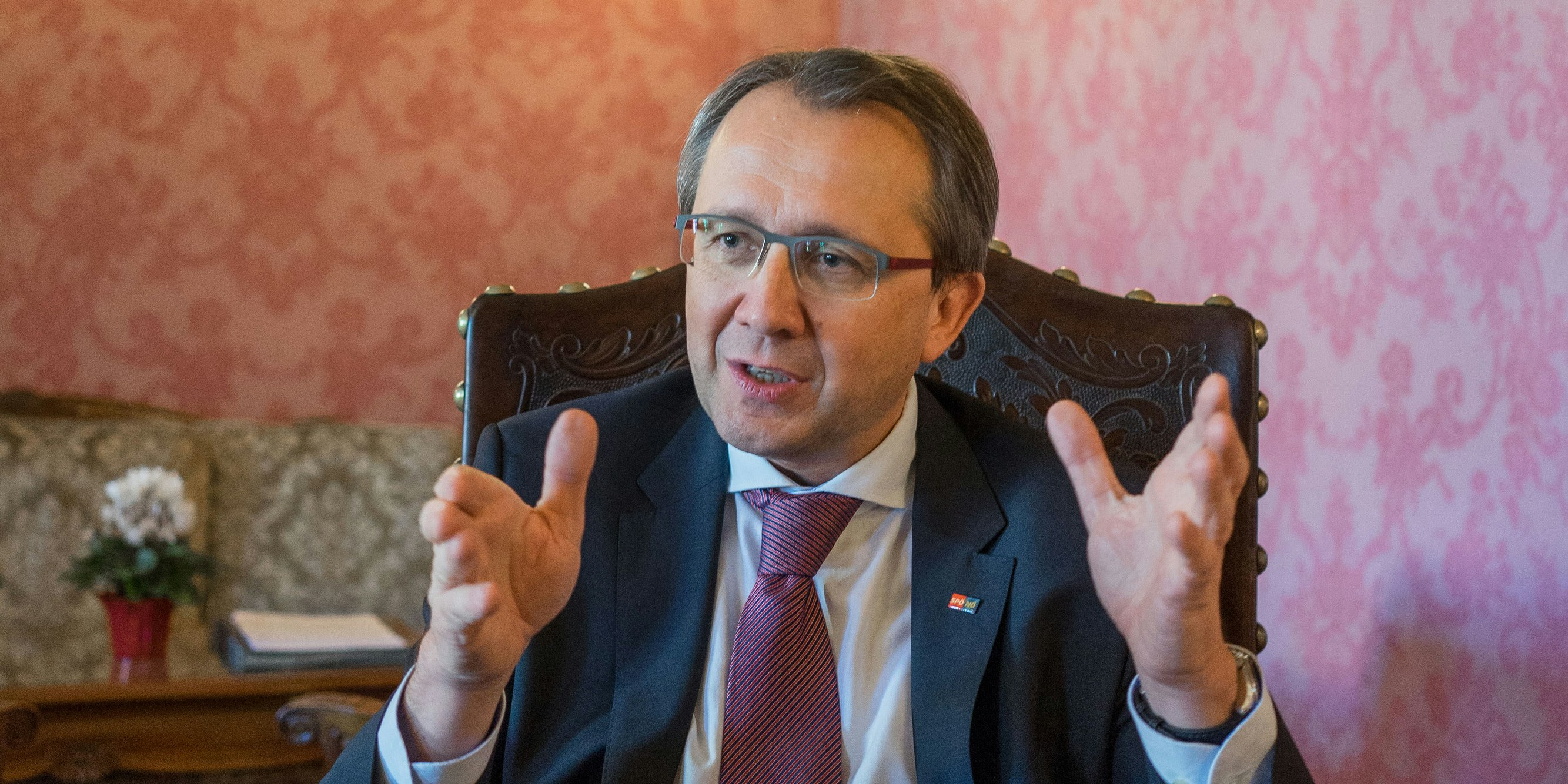 Matthias Stadler im Rathaus.