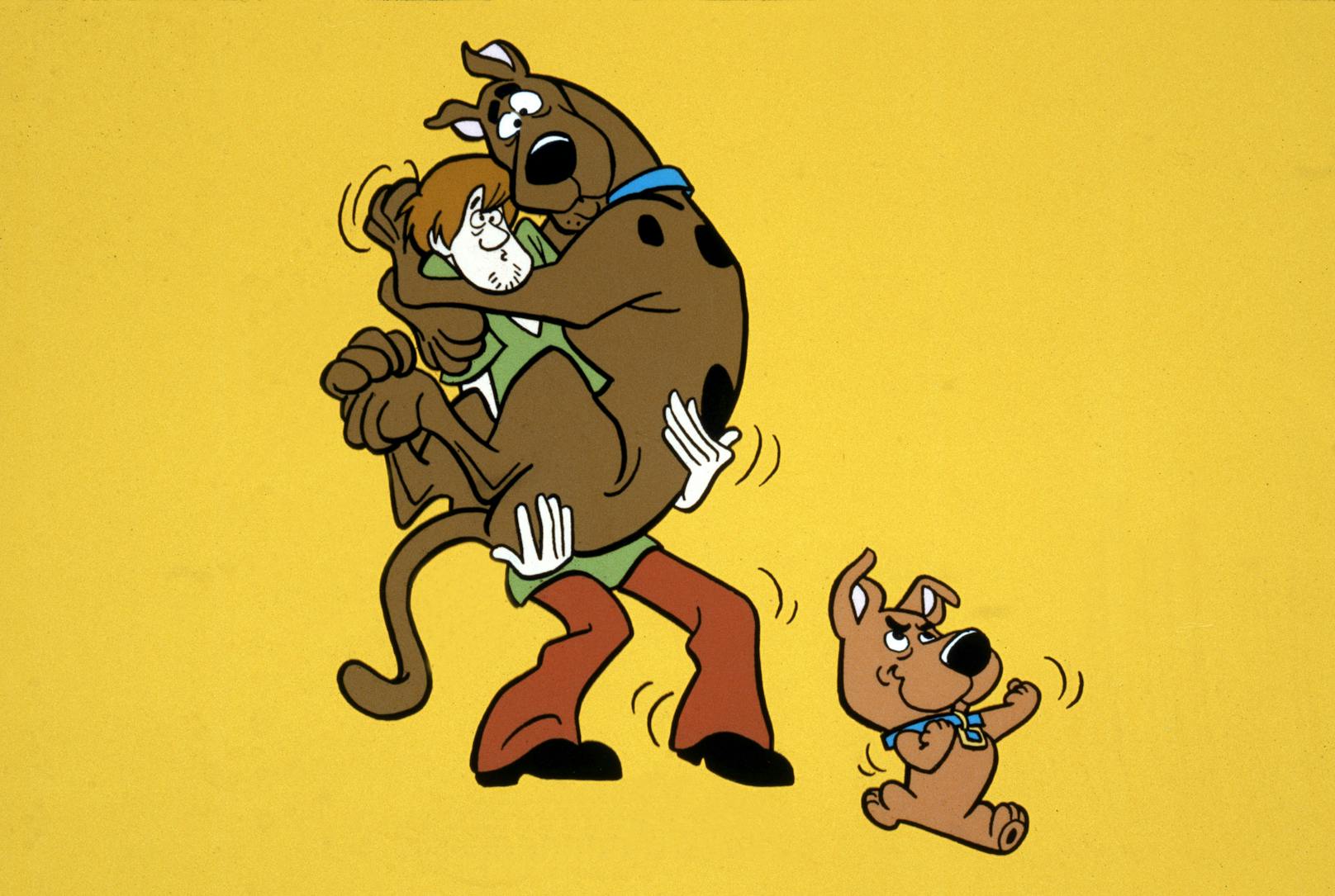 <strong>"SCOOBY-DOO"</strong> soll eine deutsche Dogge darstellen und ist mit seinen menschlichen Freunden auf Geisterjagd. Eines haben die Zeichentrick- und die echte Dogge aber gemeinsam: Beide gehören nicht unbedingt zur mutigsten Rasse, der imposanten Größe zum Trotz. 