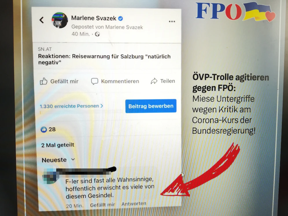 FP-Landesparteiobmann Udo Landbauer findet das Posting des ÖVP-Mitglieds als untragbar.