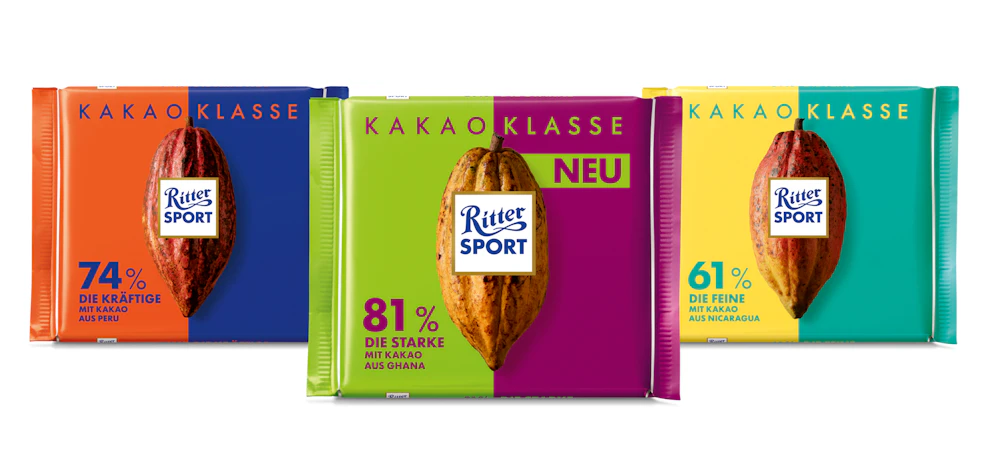 Jetzt teilnehmen & ein Genusspackage Ritter Sport <em>Kakao-Klasse</em> gewinnen.