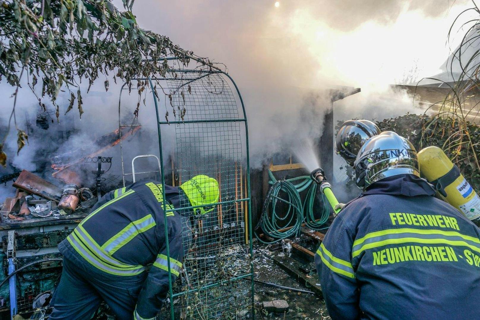 Anstrengender Tag für die Feuerwehr Neunkirchen.